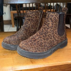 Cat & Jack leopard bootie youth 2